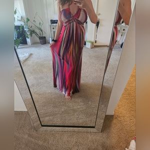 Sky multicolored Maxi Dress sz large